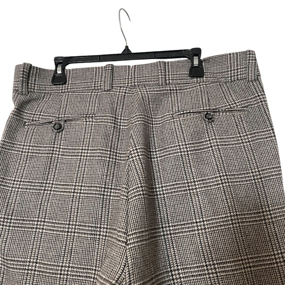 Adam Fashion Men's Windowpane Plaid Single Breasted 6Button Blue Suit 42L/38 NEW - Picture 14 of 16